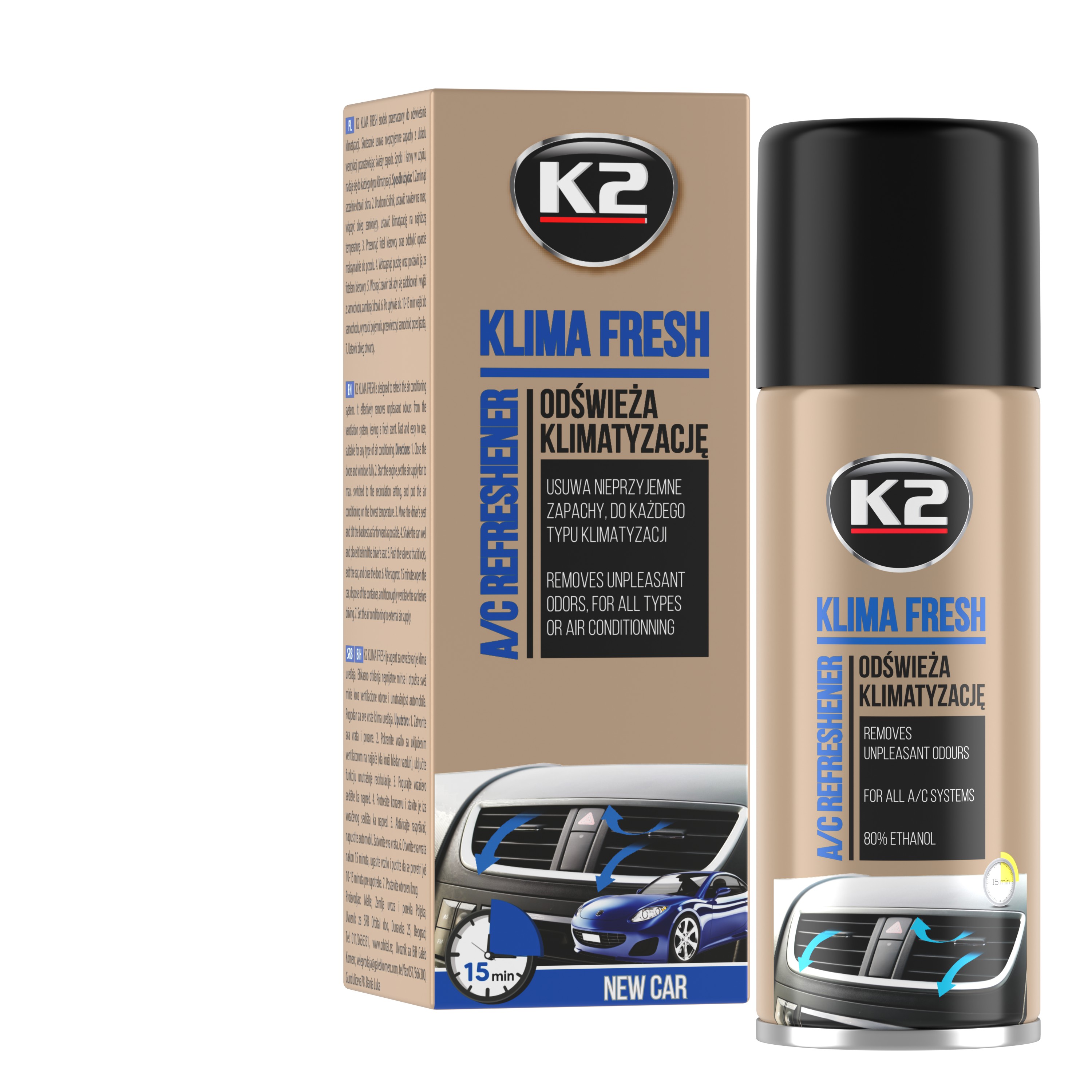 Climatisation KLIMA FRESH 150ml - New Car