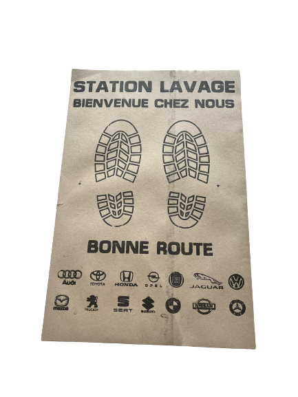 Carton Protège tapis voiture jetable, 60 x 40 cm - 300pcs