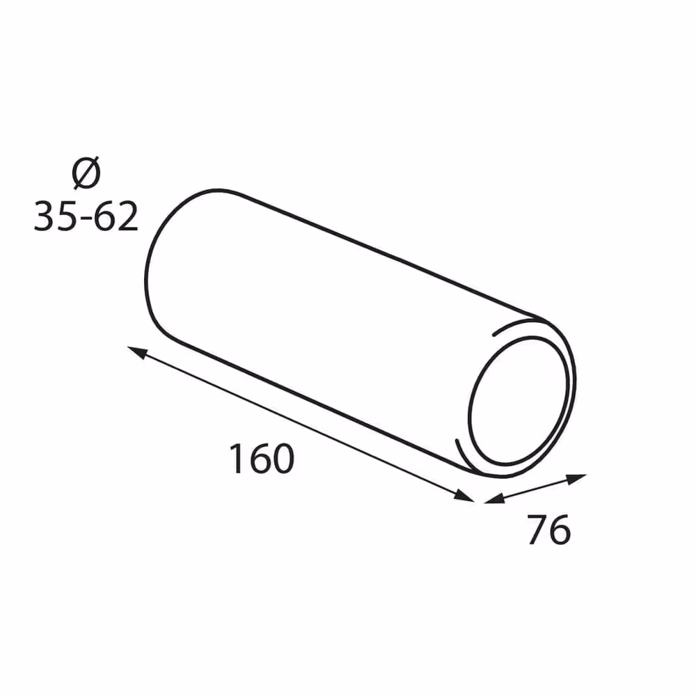 Embout Sortie d’échappement Ts-02 en acier inoxydable Diamètre 35-62 mm Tuyau d'échappement en acier inoxydable – Image 4