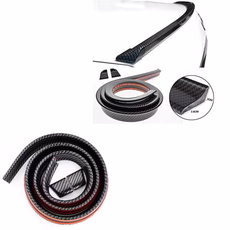Spoiler arrière en fibre de carbone universel pour voiture – Image 2