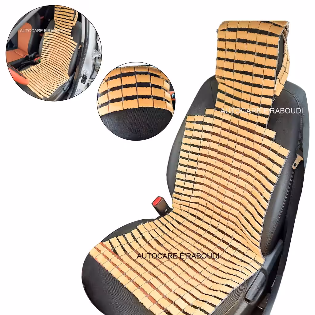 Couvre-siège de voiture en bois de bambou