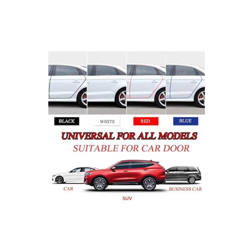 Joint Portière Anti-rayure Protection Bords De Portière Voiture 10 M Caoutchouc - Anti-rayures Universel Noir Anti-rayures Voiture