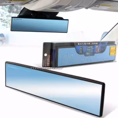 Rétroviseur Central Flat 300mm Bleu – Image 2