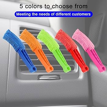 Mini plumeaux pour grille d'aération de voiture, Nettoyeur et brosse de climatisation automobil – Image 3
