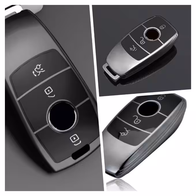 Étui de clé de voiture en TPU Compatible avec Mercedes Benz – Image 3