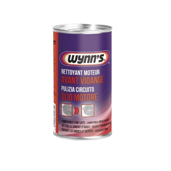 Nettoyant Moteur Avant Vidange, Additif Diesel et Moteur Essence 325ml Wynn's