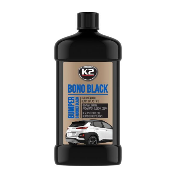 Agent Noircissant pour Caoutchouc et Plastique ; K2 BONO BLACK 500ml