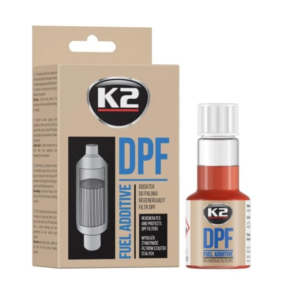 Additif carburant, régénère et protège les filtres DPF ; K2 DPF 50ml