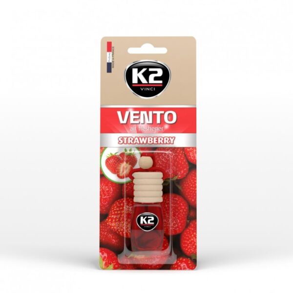 Désodorisant en bouteille, fraise ; K2 VENTO STRAWBERRY 8 ML