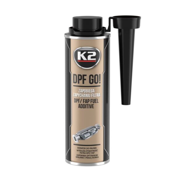 Additif pour carburant diesel pour le filtre à particules DPF/FAP ; K2 FAP GO! 250 ml