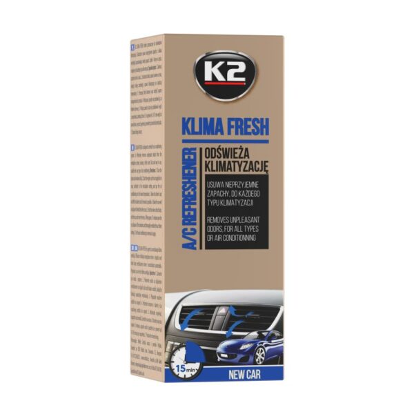 Désodorisant pour Climatisation ; K2 KLIMA FRESH NEW CAR 150ml – Image 7