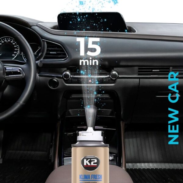 Désodorisant pour Climatisation ; K2 KLIMA FRESH NEW CAR 150ml – Image 5